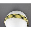 Fashion Accessories Now yellow black white plaid headband 1 1/8