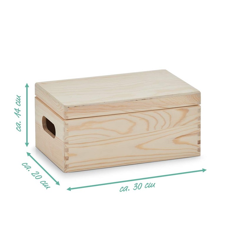 Zeller 13150 All-Purpose Box with Lid Pinewood 30 x 20