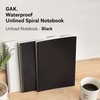 GAK. Stone Paper Notebook | No Lines Spiral Notebook Waterproof