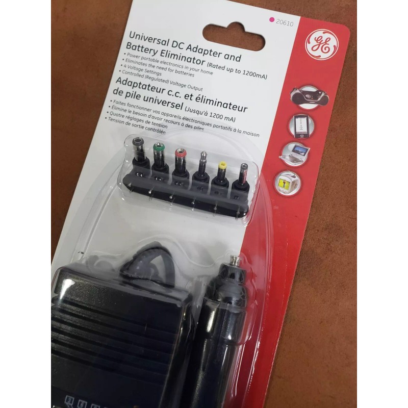 GE Universal dc car power adapter 3V 6V 9V 12V