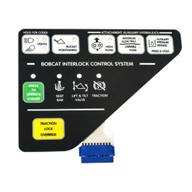6675982 Left Instrument Panel Compatible with Bobcat 6689754 and 6672346 Equipment Instrument Button Panel A220, A300, S130, S150, S160, S175, S185, S205, S220, S250, S300, S330