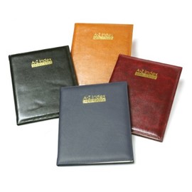 Tallon Large XL Padded Address Book - Black/Brown/Tan/Blue