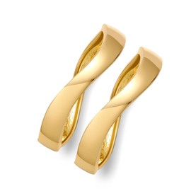 Glorig Gold Bracelet for Women With Wave Bracelet Fashionable Adjustable Twisted Cuff Chunky Bracelets Set Gold Bangle Bracelets Jewelry Gift Two Pcs