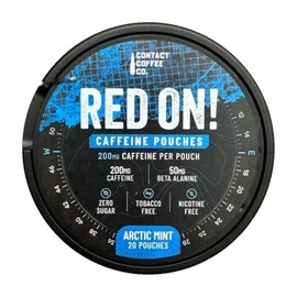 Contact Coffee Red On! Caffeine Pouches 200mg, Arctic Mint, 20 Pouches