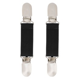 SANREMO Elastic Glove and Mitten Clips for child Kids Extra Strong & Comfortable Design (Black)