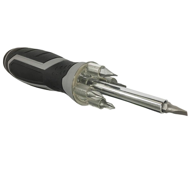 Light Driver LED Screwdriver with Drive Socket and 12" Telescoping,