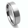 DoubleAccent 6MM Comfort Fit Titanium Wedding Band Satin Finished Ring