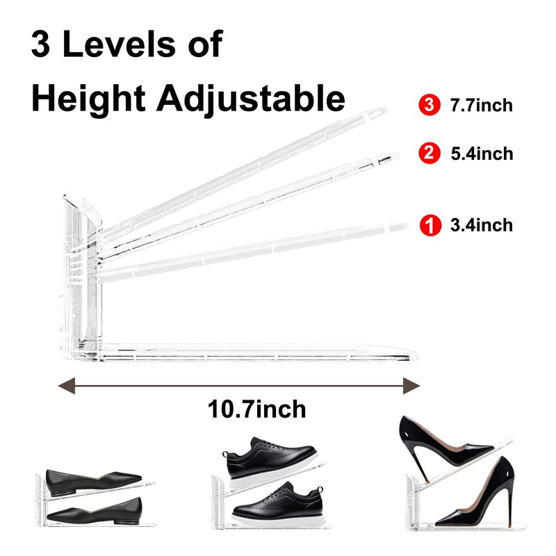 Copidrum 12Pack Shoe Slots Organizer for Closet Shoe Stacker Shoe