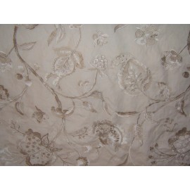 Lee Jofa, Noyak, Embroidered Floral, BTY, Color Oyster