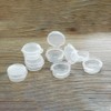 20 Pcs 5g Plastic Lotion Cream Jars Travel Cosmetic Powder