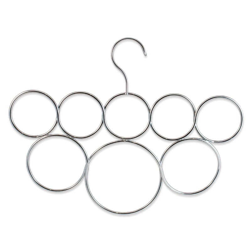 Exultimate Scarf Hanger Organizer 8 Holder for Closet Space Saving