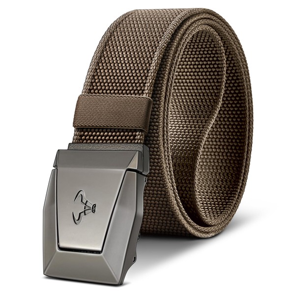 BULLIANT Men Stretch Belt, Nylon Rigger Web EDC Holster Belt