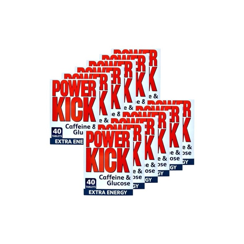 Power Kick Extra Energy Caffeine & Glucose 480 Tablets |