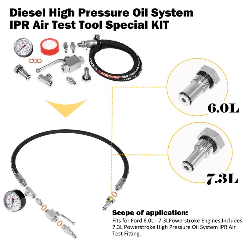 E-cowlboy Fits for Ford 6.0L-7.3LPowerstroke Diesel High Pressure Oil System