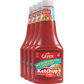 Gefen Fat Free Tomato Ketchup 28oz (4 Pack), All Natural | No High Fructose Corn Syrup | No Vinegar | Kosher for Passover