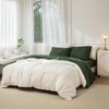 JIYUAN 100% Washed Cotton Sheet Set 4PCS Comfy Simple Style