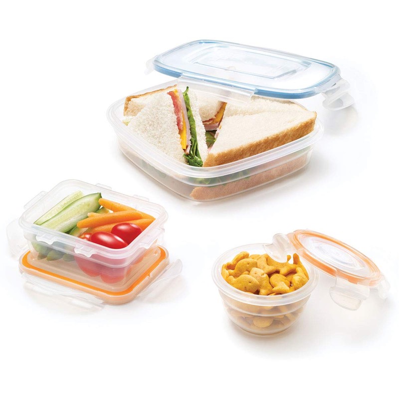 Starfrit LocknLock Easy Match 6-Piece Lunch Set - Color-Coded, BPA-Free,