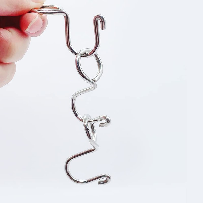 HLIWS Clothes Hanger Connecting Hooks - Pack of 25 Stainless