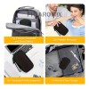 2pz Estuche Cargador De Organizador Bolsa Cables Impermeable Negro