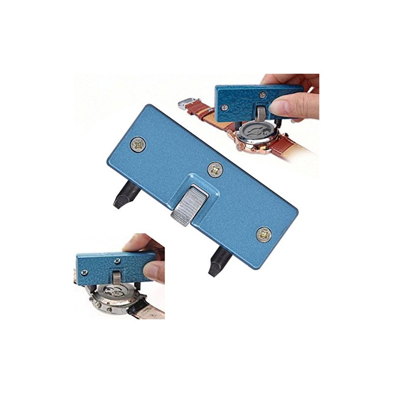 Professional Watch Back Remover Tool, Metal Adjustable Rectangle Watch Back