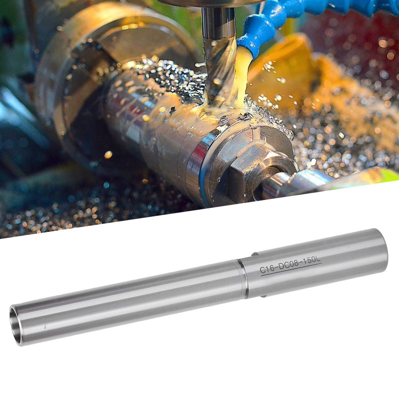 Lathe Extension Rod Collet PullBack Straight Lengthen Milling Accessories C16-DC08-150L