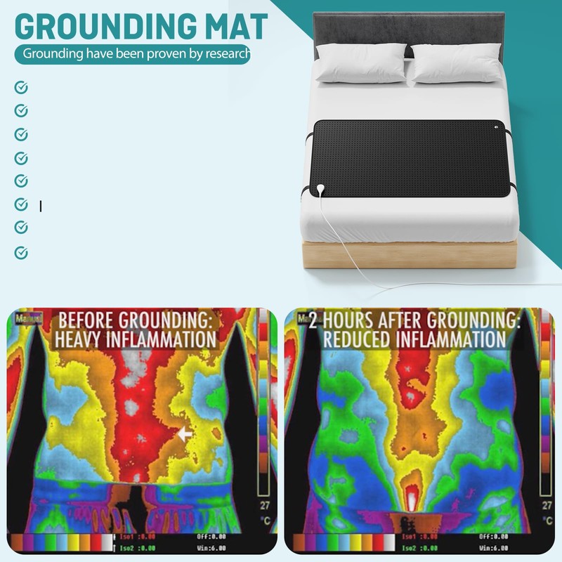 Grounding Mat for Bed, Grounding Mat Queen Size, Grounding Mattress