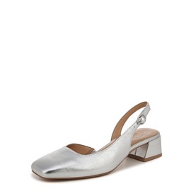 Naturalizer Women's Slingback Dress Sandal Jayla Silver Wide Fit UK 7