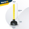 Mario10 4.52in/11,5 cm.Rubber Sink Plunger Toilet Unblocker Heavy Duty Bathroom
