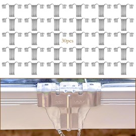 Solar Panel Water Drain Clip, Solar Panel Mud Removal Clip, Stainless Steel Cleaning Clips for Automatic Removal of Rainwater and Dust from Solar Panel, Pack of 30 (Drainage Clip 30 mm)