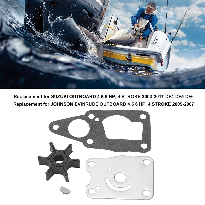 Water Pump Impeller Repair Kit 17400‑98661 for Johnson Evinrude Outboard