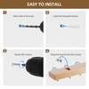ZEDODIER 2 Pack Necklace Organizer Wall Mount, Wooden Jewelry Hanger