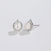 Pearl Earrings 925 Silver Pearl Stud Earrings Real Freshwater Pearl