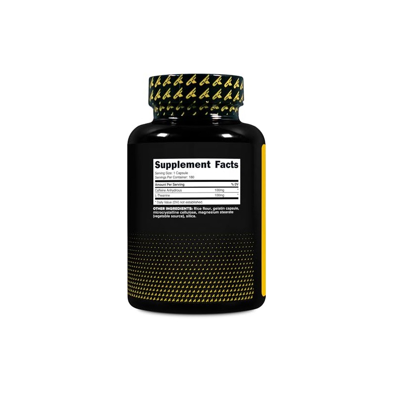 PrimaForce Cafeína con L-teanina - 100 mg - 180 cápsulas