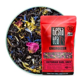 Tiesta Tea - Victorian Earl Grey, Loose Leaf Floral Earl Grey Black Tea, High Caffeine, Hot & Iced Tea, 1 lb Bulk Bag - 200 Cups, Natural Flavored, Black Tea Loose Leaf