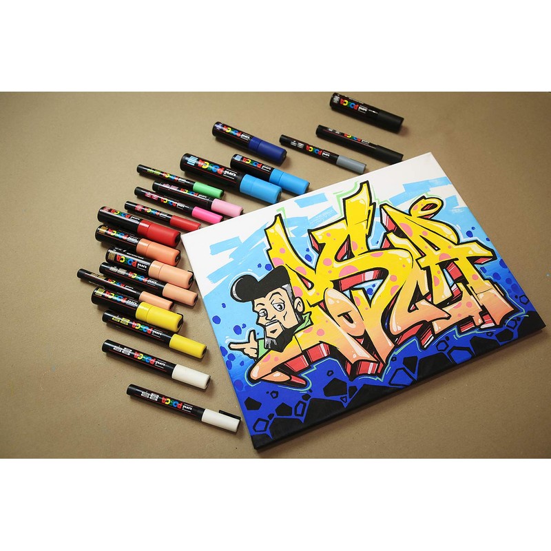 uni-ball 186510 - Marker Posca with Fine Bullet Tip, 0.9