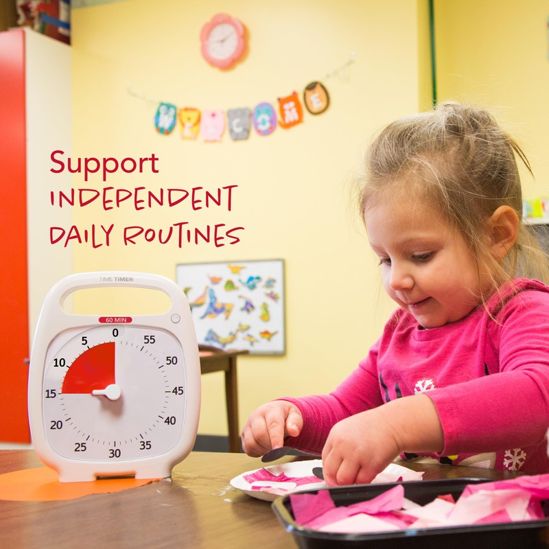 Time Timer PLUS 60 Minute Desk Visual Timer — Countdown