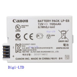 For Canon Genuine Original Canon LP-E8 Battery for EOS 550D 700D X4 X5 T2i T3i T4i LC-E8E