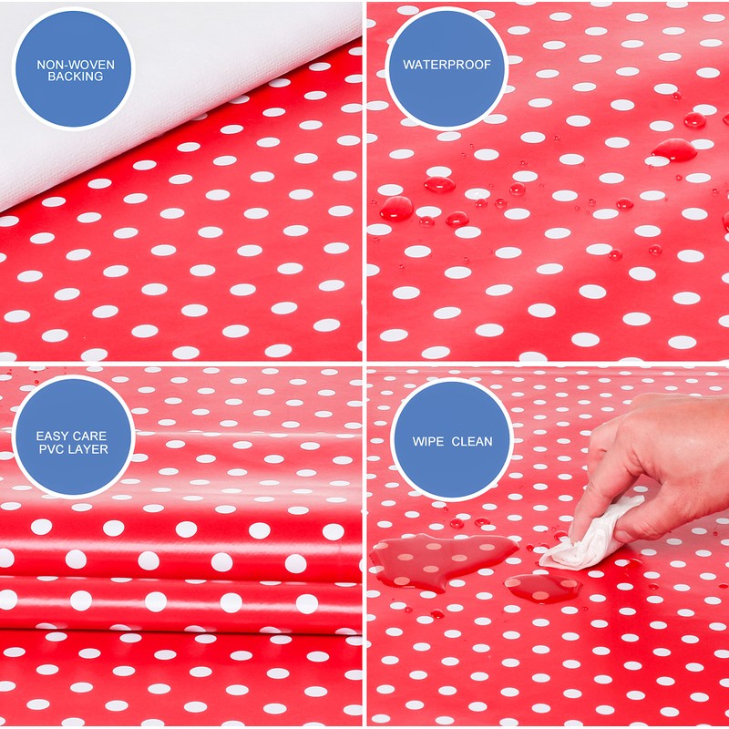 Home Direct Round Oilcloth PVC Wipe Clean Tablecloth 140cm 55"