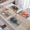 Lumaca Washable Placemats, Set of 6 Place Mats Made of