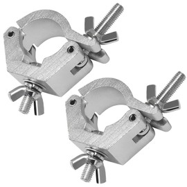 2 Pack Truss Clips Holder 29-35 mm, Truss O Clamp Half Coupler Truss Pickup, Truss Hook for Traverse Clamps Truss Clamp Stage Lighting Hanging Bracket