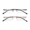 Success Eyewear Reading Glasses 2 Pair Rimless Ultra Lightweight Readers
