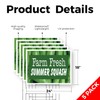 Farm Fresh Summer Squash Yard Sign 5 Pack of 18
