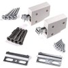 2 x SOTECH Schrankträger KOMPLETTSET weiß Wandhalter Schrankhalter Tragkraft 120