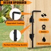 DJSUNPACKING 12" Heavy Duty Cane Bolt Gate Drop Rod-Steel Gate