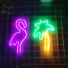 JYWJ Flamingo Neon Sign,USB or 3-AA Battery Powered Neon Light,LED
