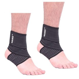 ATOOI Ankle Support, Ankle Brace for Men and Women, Adjustable Ankle Compression Foot Leg Brace for Sprained Ankles, Breathable Ankle Wrap for Running Volleyball Tennis (Black)