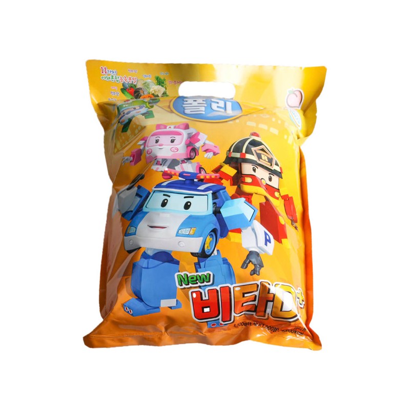 New Robocar Poli Vitamin D+ Peach Flavor 1000 Tablets Birthday