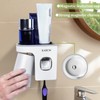 KABUM Toothbrush Holders for Bathrooms Toothpaste Dispenser - Cup Automatic