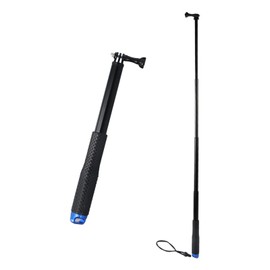 Extendable Hand Grip Selfie Stick, Extended Monopod Pole Handheld Monopod, Telescopic Pole Compatible with Hero 7/6/5/4/3/2/1 Action Cameras (Blue, 29cm)