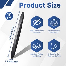 Arvoni 10 Pcs Car Door Edge Protector, Car Door Protectors Universal, Anti-Scratch & Anti-Bump C ar Door Protection Strips, Auto Bumper Guard for Vehicle D oor Edges, Mirrors, Bumpers